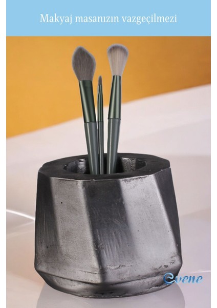 Şık Gümüş Makyaj Organizeri ve Fırçalığı, Düzenleyici Model 17 indirimleri