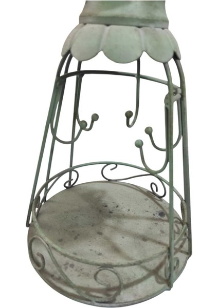 Yeşil Metal 44CM 11 Askılı Kuşlu Kafes Takı Organizer Düzenleyici fırsatları