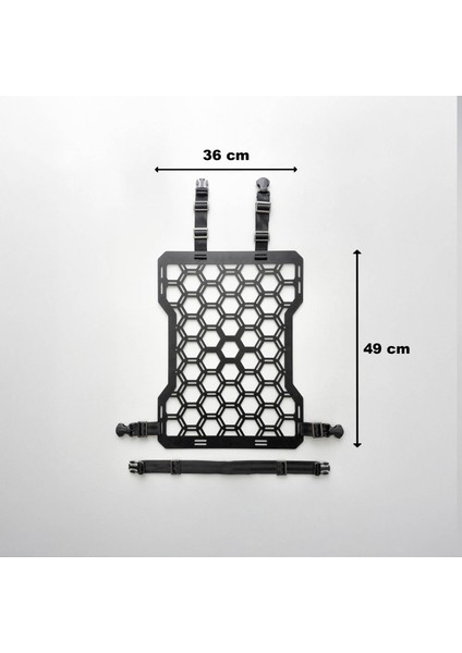 Araç Koltuk Arkası Molle Panel Organizer | 36X49CM | Metal | Taktik ve Kamp Eşyası Uyumlu | 1 Adet |