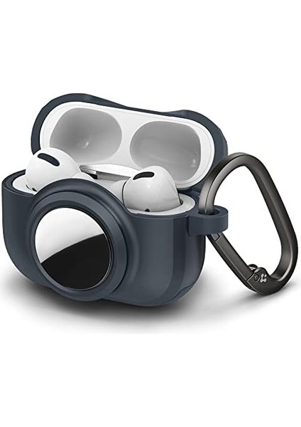 Airpods Pro (1. Nesil) / Airtag Için Kılıf Tag Armor Duo Metal Slate - ACS04390