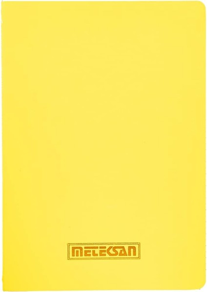 Notes 17X24 cm Karton Kapaklı Iplik Dikişli Defter, 32 Yaprak, Düz, Sarı