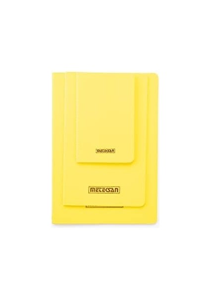 Notes 17X24 cm Karton Kapaklı Iplik Dikişli Defter, 32 Yaprak, Düz, Sarı