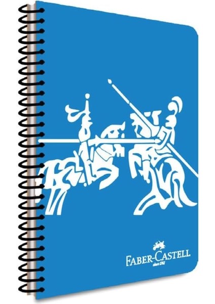 Pp Kapak Knights Canlı Spiralli Defter 140 Yaprak Kareli