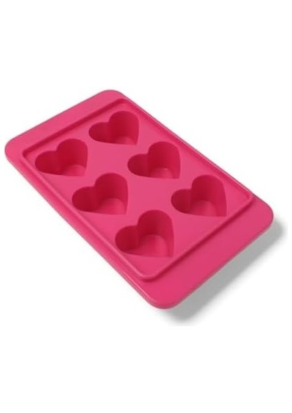 Plastik 6 Bölmeli 3 Desenli Buz Kalıbı Seti, Yıldız-Kalp-Çiçek Desenli Buz Kalıbı 3 Set (13CM*8CM*3CM) Eğlenceli ve Pratik