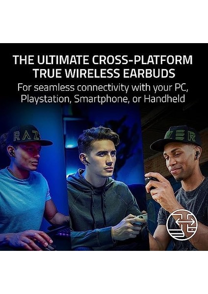 Hammerhead Pro Hyperspeed - Gerçek Kablosuz Oyun Kulaklığı Chroma Rgb (Hyperspeed Kablosuz, Aktif Gürültü Engelleme, Chroma Rgb, Bluetooth) Siyah