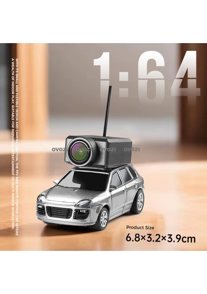 Ovozı 1:64 Porsche Uzaktan Kumanda Kamera Fotoğraf Mini Arka Sürücü Araba Oyuncakları (Yurt Dışından)