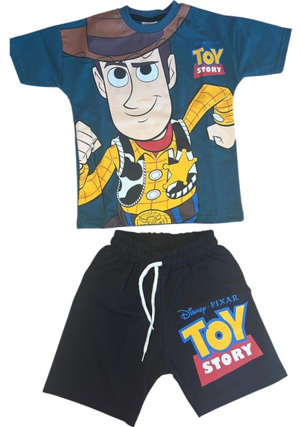 Toy Desenli Şort Tişört 2'li Takım