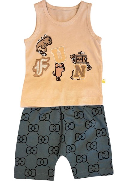 Dinofun Askılı ve Şort 2'li Takım