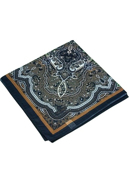 Mısırlı Eşarpları Büyük Boy Etnik Desenli Eşarp 120X120 cm