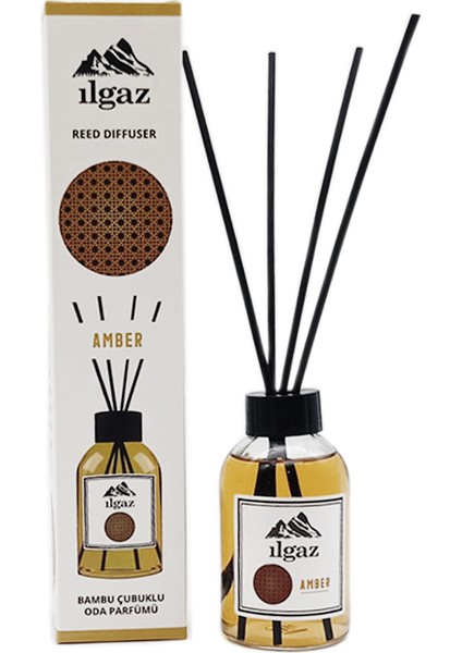 Misk Amber Oda Kokusu Bambu Çubuklu Oda Parfümü 110 ml Kalıcı Amber Oda Kokusu