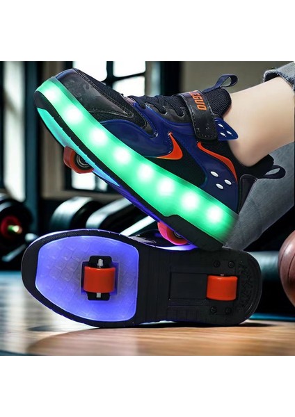 Iki Tekerlekli Paten USB Şarjlı LED Işıklı Paten (Yurt Dışından)