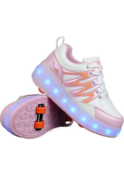 Mkjınmeı Ledışık Dört Tekerlekli Paten Paten (Yurt Dışından)