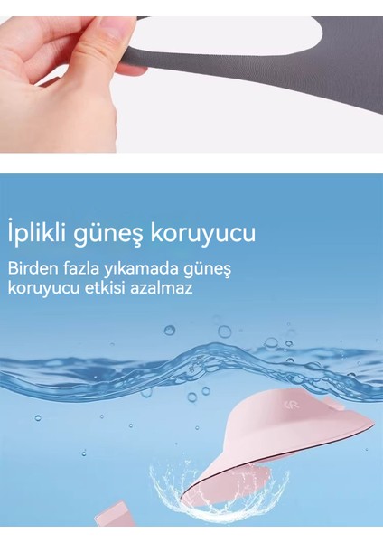 Yaz Kadın Güneş Koruyucu Maskesi Tek Parça Şapka Çıkarılabilir (Yurt Dışından) indirimleri
