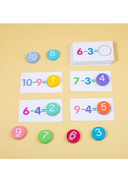 Çocuk Sayı Işlem Kartı Yürümeye Başlayan Çocuk Sayma Blokları Öğretim Yardımcıları Matematik Toplama ve Çıkarma Bilişsel Eşleştirme Fayda Zeka Oyuncakları (Yurt Dışından)