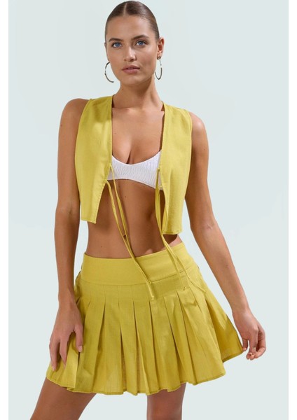 Plaj Şıklığı Için Pamuk Bluz Etek Takımı 2 Parça Yazlık Set Şık Görünüm Özenle Seçilmiş fiyatları