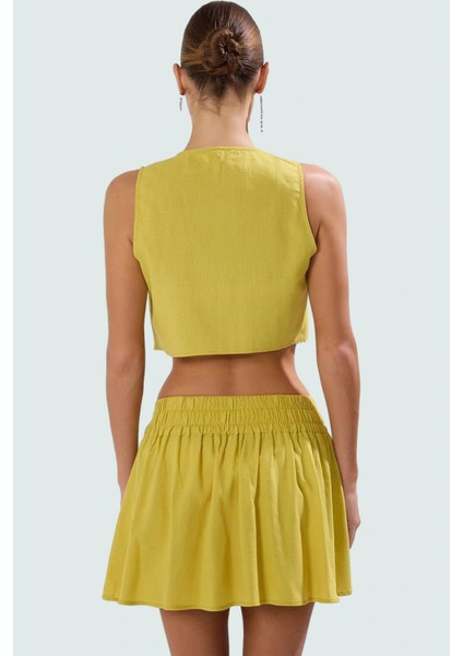 Plaj Şıklığı Için Pamuk Bluz Etek Takımı 2 Parça Yazlık Set Şık Görünüm Özenle Seçilmiş modelleri