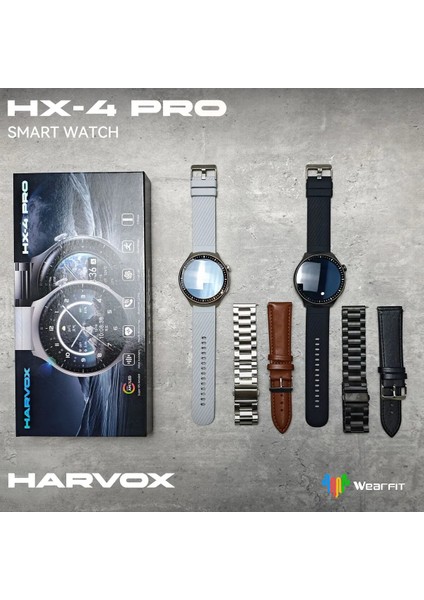 Harvox Hx- 4 Pro Akıllı Saat 3 Kordon Sesli Görüşme Bildirimleri Görme indirimleri