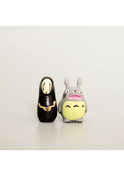 9 Parçalı Set Komşum Totoro Yüzü Olmayan Adam Ayçiçeği Kedi Bebek Bebek Bebek Süsleme Bebek (Yurt Dışından) fiyatları