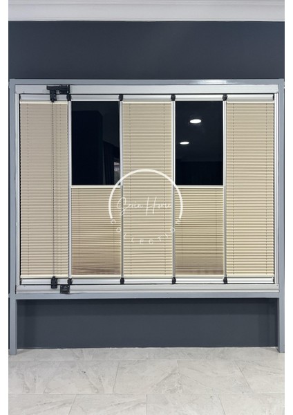 Katlanabilir Cam Balkon Plise Perde Bej (Kancalı Veya Vidalı Sistem) fırsatları