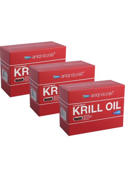 Superba boost Krill Oil Yağı 60 Licaps 3 KUTU