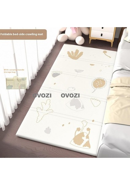 Ovozı 200×180×2CM Çift Taraflı Katlanabilir Bebek Emekleme Matı Oyun Paspasları ve Halıları (Yurt Dışından)