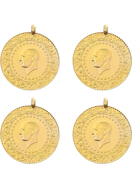 Yeni Kulplu Ziynet Yarım Altın 4 Adet