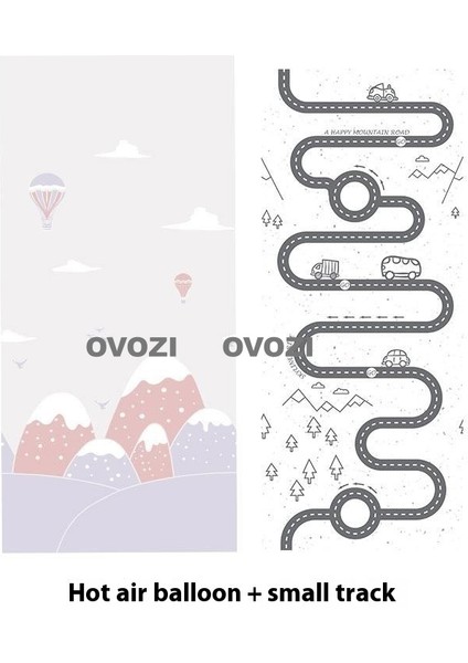 Ovozı 160×180×2CM Çift Taraflı Katlanabilir Bebek Emekleme Matı Oyun Paspasları ve Halıları (Yurt Dışından)