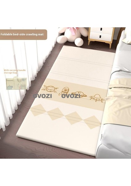 Ovozı 160×180×2CM Çift Taraflı Katlanabilir Bebek Emekleme Matı Oyun Paspasları ve Halıları (Yurt Dışından)