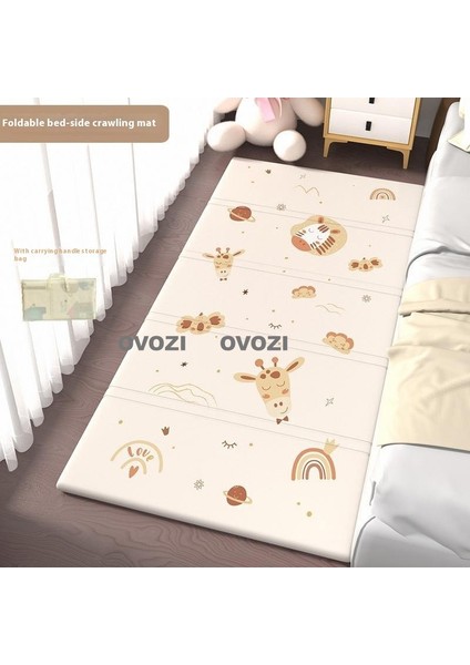 Ovozı 160×180×1CM Çift Taraflı Katlanabilir Bebek Emekleme Matı Oyun Paspasları ve Halıları (Yurt Dışından)