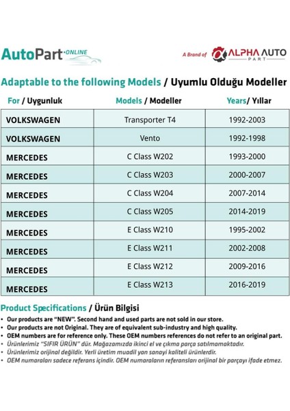 Chevrolet, Audi, Opel, Mercedes Için Davlumbaz Klipsi indirimleri