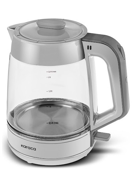 Glass Tea Xl 2 In 1 Cam Çay Makinesi Cool Gray