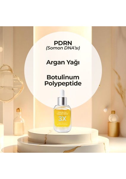 3x Pdrn Botul Ceramic Serum Somon Dna Lifting Etkili Doku Onarıcı Serum Kore 30ML