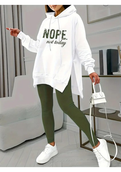 Kadın Uzun Kollu Kapşonlu Bağcıklı Viskon Iki Iplik Sweat fiyatları