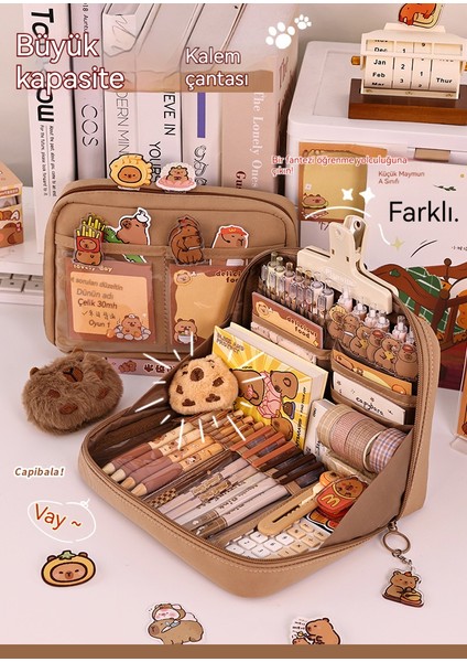 12 Katmanlı Kalem Çantası Çok Fonksiyonlu Kırtasiye Çantası (Yurt Dışından) fiyatları