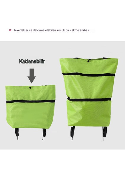 Alışveriş Arabası Katlanır Alışveriş Sepeti (Yurt Dışından) fırsatları