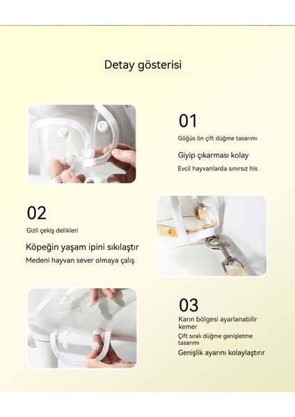 Pet Yağmurluk Şeffaf Su Geçirmez Rüzgar Geçirmez Pet Giysi (Yurt Dışından) fiyatları