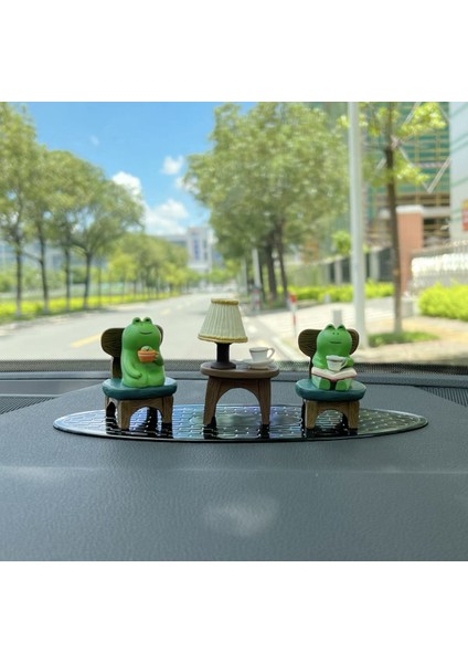 Kurbağa Süslemeleri Araba Takı Ofis Masa Süslemeleri (Yurt Dışından) fırsatları