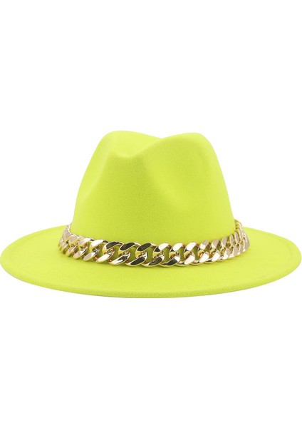 Bowler Şapka Kovboy Şapkası Tibet Altın Kolye Ingire ve Avrupa ve Amerika Birleşik Devletleri Düz Kenarlı Geniş Kenarlı Yün Tüvit Şapka Güneş Şapkası ile Yüz (Yurt Dışından)