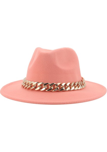 Bowler Şapka Kovboy Şapkası Tibet Altın Kolye Ingire ve Avrupa ve Amerika Birleşik Devletleri Düz Kenarlı Geniş Kenarlı Yün Tüvit Şapka Güneş Şapkası ile Yüz (Yurt Dışından)