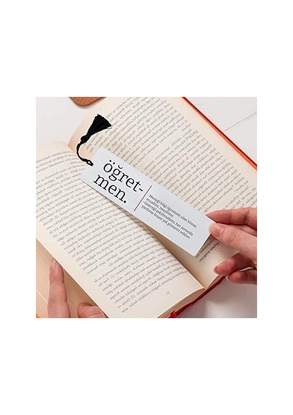 Öğretmen Kelime Anlamlı Kitap Ayracı