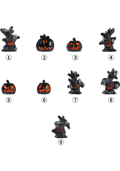 Cadılar Bayramı Aksesuar Ağaç Hayalet Kabak Ağaç Dekorasyon Reçine Aksesuar (Yurt Dışından)