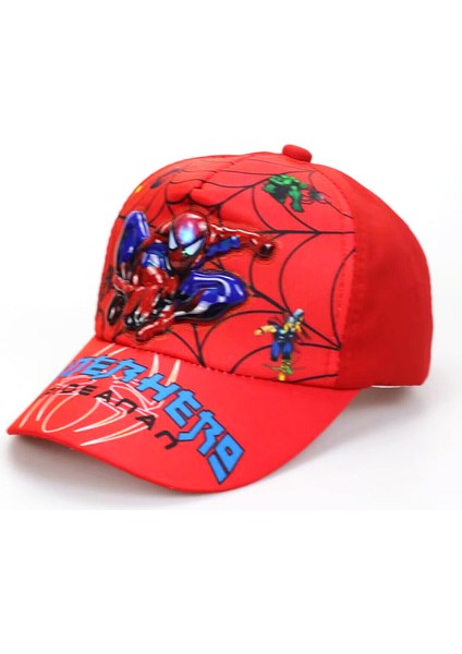 Çocuk Örümcek Adam Şapka 3D Işık Yayan Karikatür Ördek Dil Şapka Erkek Açılış Sezonu Güneş Koruyucu Güneş Şapka 2-6 Yaş Oyuncaklar (Yurt Dışından)