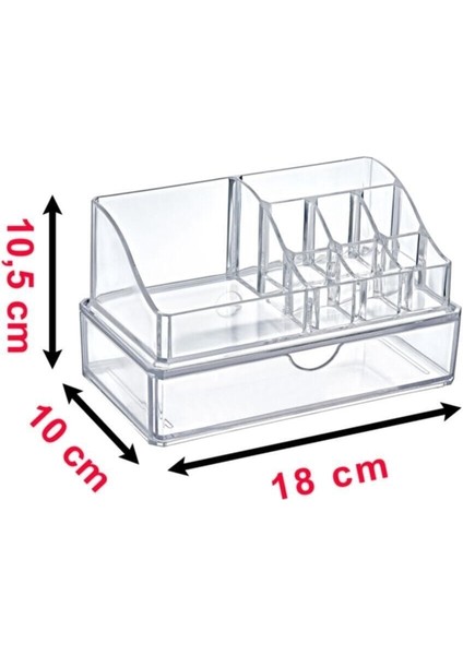 Beyaz Piramit Çekmeceli Kozmetik ve Makyaj Düzenleyici fiyatları