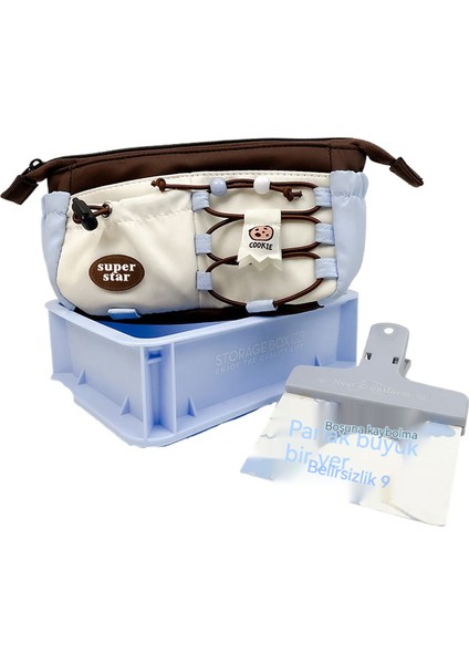 Retro Yabanmersini Fort Çerez Kalem Çantası Sevimli Yüksek Değer Kırtasiye Çanta (Yurt Dışından)