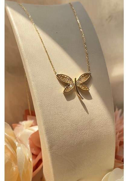 14 Ayar Altın Peri Kelebek Kanatlı Yusufcuk Kolye fiyatları
