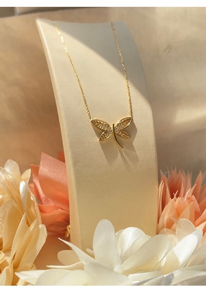 14 Ayar Altın Peri Kelebek Kanatlı Yusufcuk Kolye fırsatları