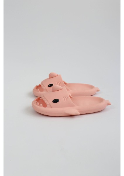 HS00 Köpekbalığı Pembe Unisex Tam Ortopedik Terlik Shark Slides fiyatları