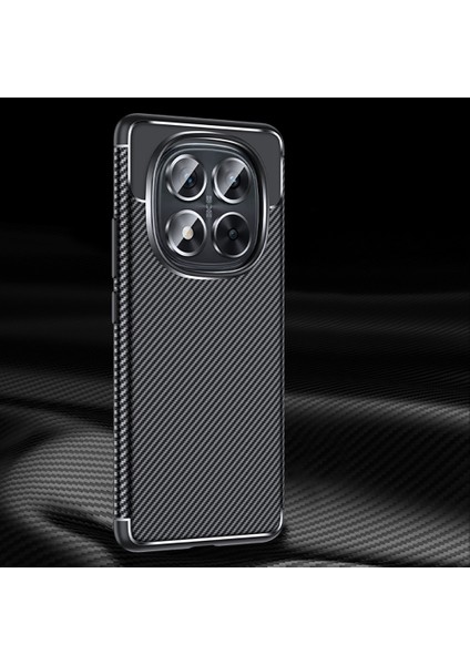 Xiaomi Poco X7 Kılıf Kamera Korumalı Karbon Desenli Lux Negro Silikon - Siyah + Nano Ekran Koruyucu fırsatları
