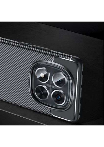 Xiaomi Poco X7 Kılıf Kamera Korumalı Karbon Desenli Lux Negro Silikon - Siyah + Nano Ekran Koruyucu indirimleri