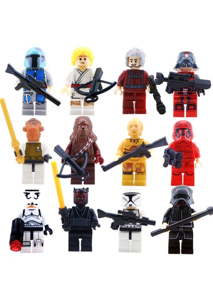 12 Parçalı Moc Gezegen Seti Minifigürleri (Yurt Dışından)